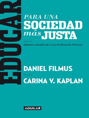 cover image of Educar para una sociedad más justa